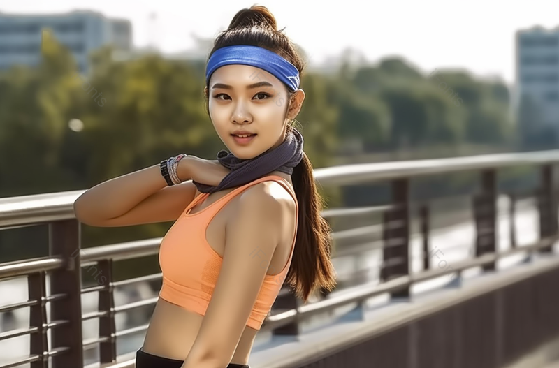 年轻女子运动后休息人物摄影,高清,摄影图,摄影图片,图片大全,摄影图免费下载